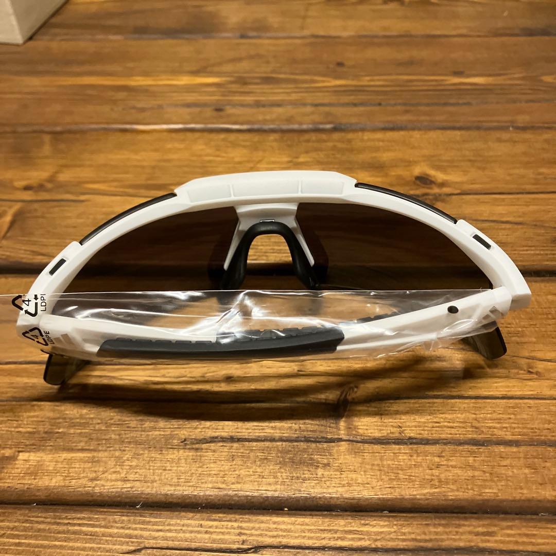 adidas MARCOLIN. スポーツサングラス ホワイト/ミラーグリーン