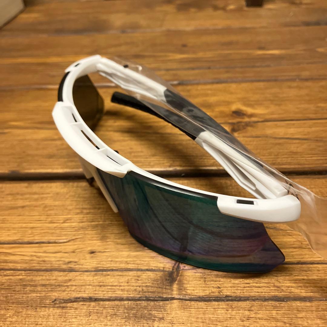 adidas MARCOLIN. スポーツサングラス ホワイト/ミラーグリーン