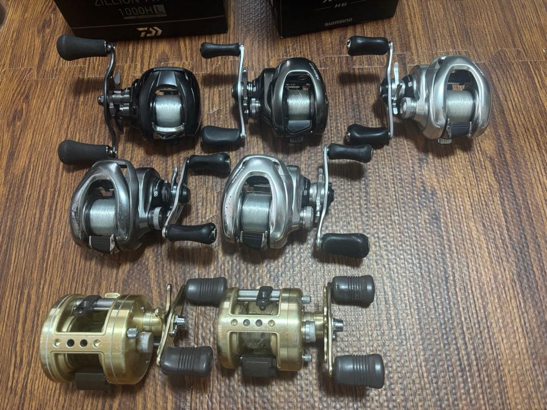 バス釣り引退セット　ベイトリールセット