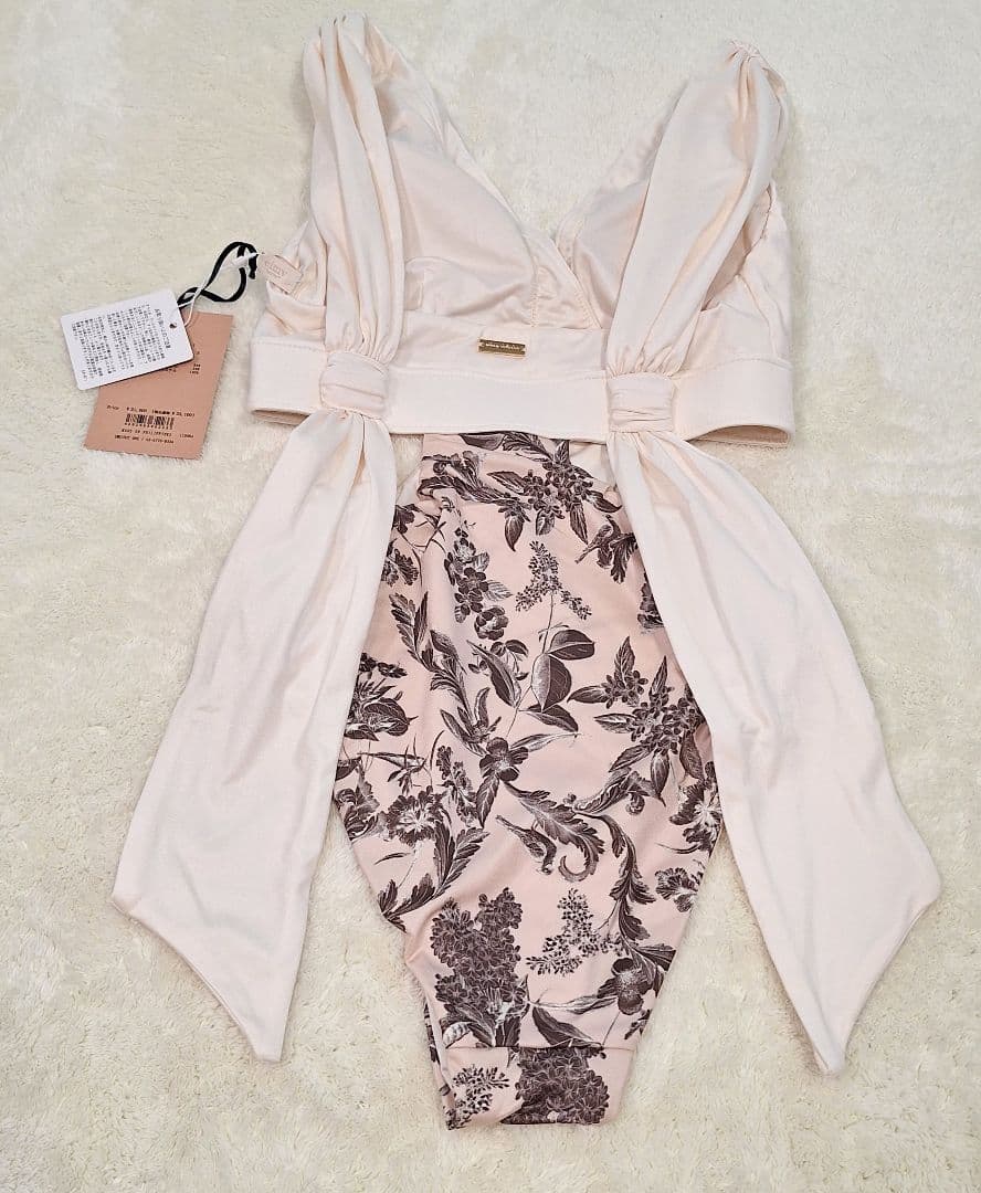 エイミーイストワール 水着 カッティングドレープワンピース MIXBROWN S