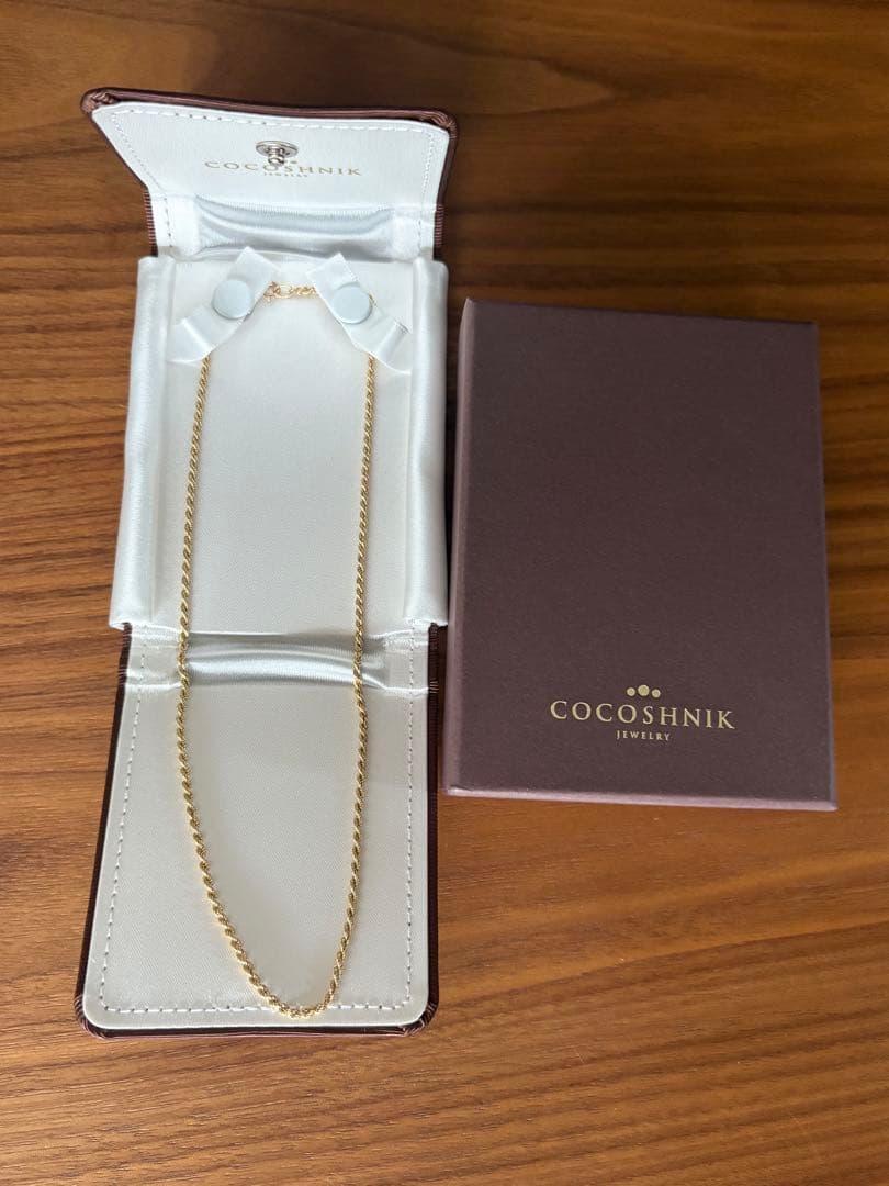 COCOSHNIK K10 ロープチェーンネックレス