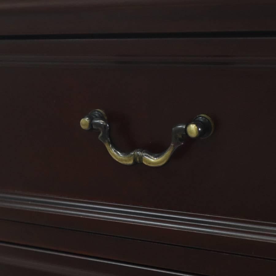 東海家具 Sri Tokai 5段チェスト 高さ90cm アンティーク調