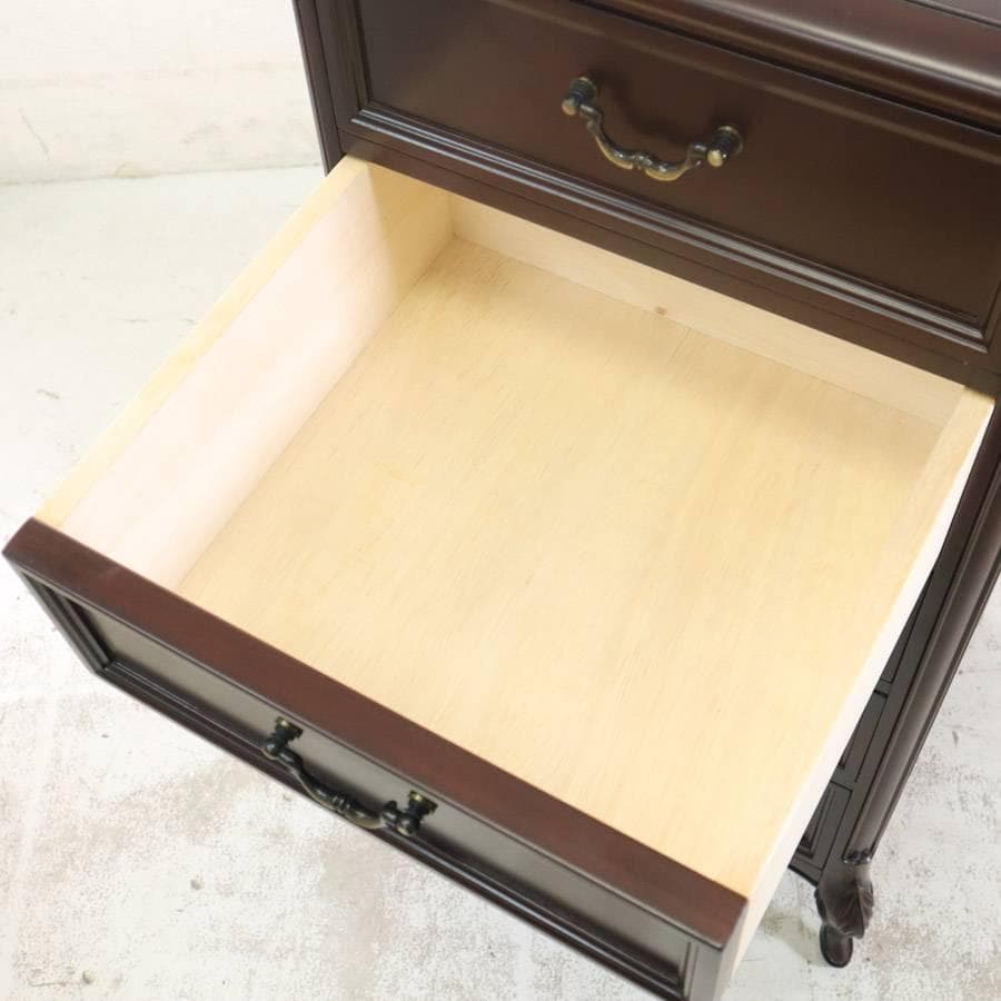 東海家具 Sri Tokai 5段チェスト 高さ90cm アンティーク調