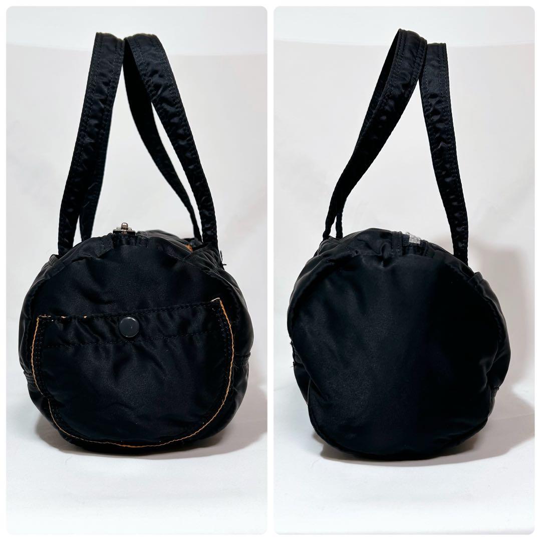 美品✨ ポーター　ドラムバッグ　ミニボストン S タンカー　ブラック　黒　希少