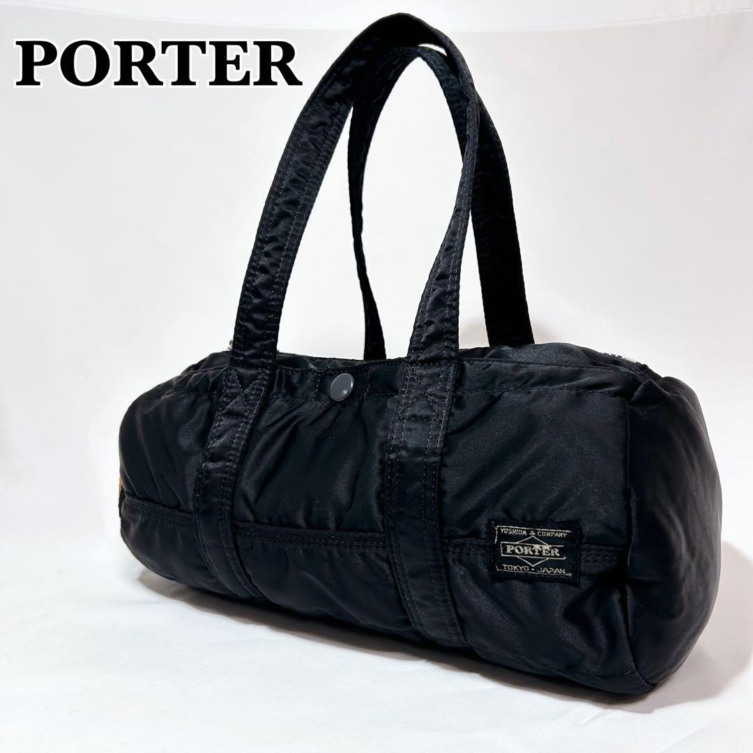 美品✨ ポーター　ドラムバッグ　ミニボストン S タンカー　ブラック　黒　希少