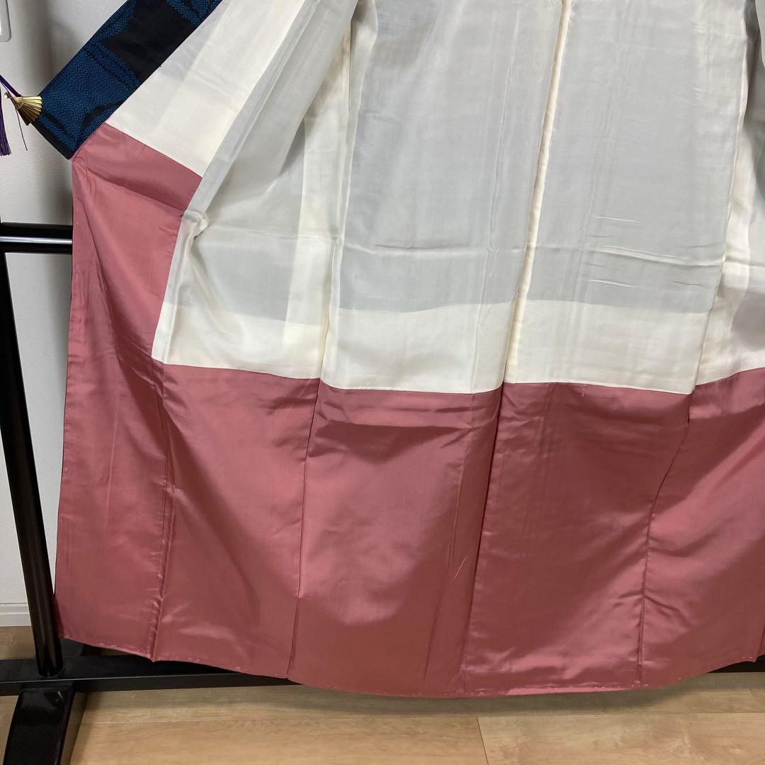 ZF-1321 大島紬 横双 正絹 お洒落 モダン 高級 ハイセンス