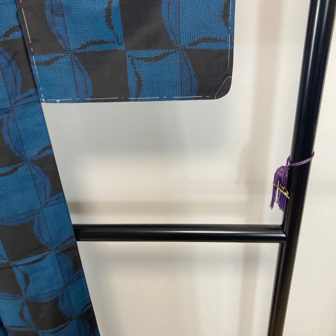 ZF-1321 大島紬 横双 正絹 お洒落 モダン 高級 ハイセンス