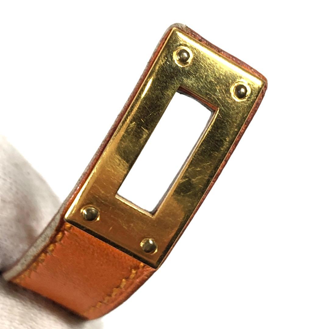 エルメス　ブレスレット　ケリー　ドゥブルトゥール　レザー×金属素材　バングル　箱
