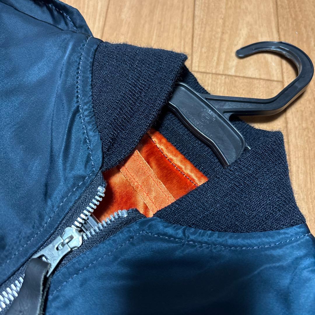 80's USA製 アルファ L-2B ジャケット ネイビー XS MA-1