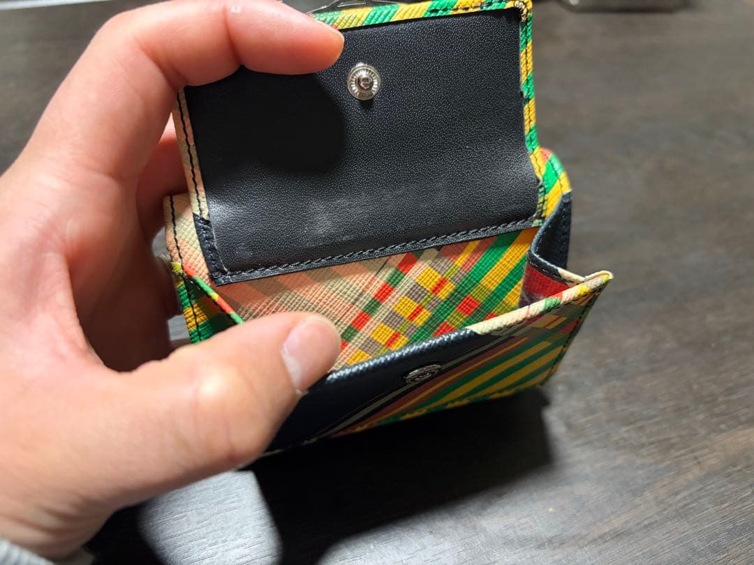 Vivienne westwood チェック　三つ折り財布