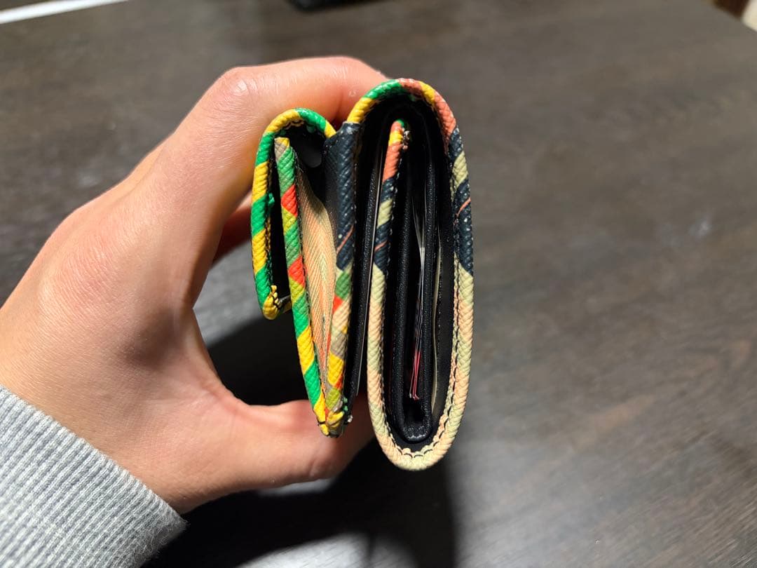 Vivienne westwood チェック　三つ折り財布