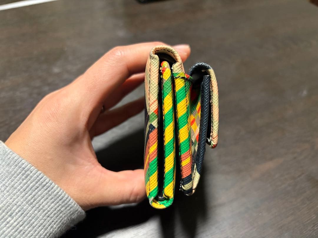 Vivienne westwood チェック　三つ折り財布