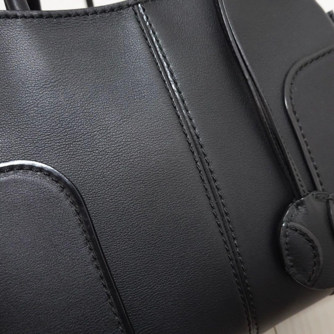 トッズ　セラ　トートバッグ　ショルダーバッグ　大容量　ハンドバッグ　黒　2way