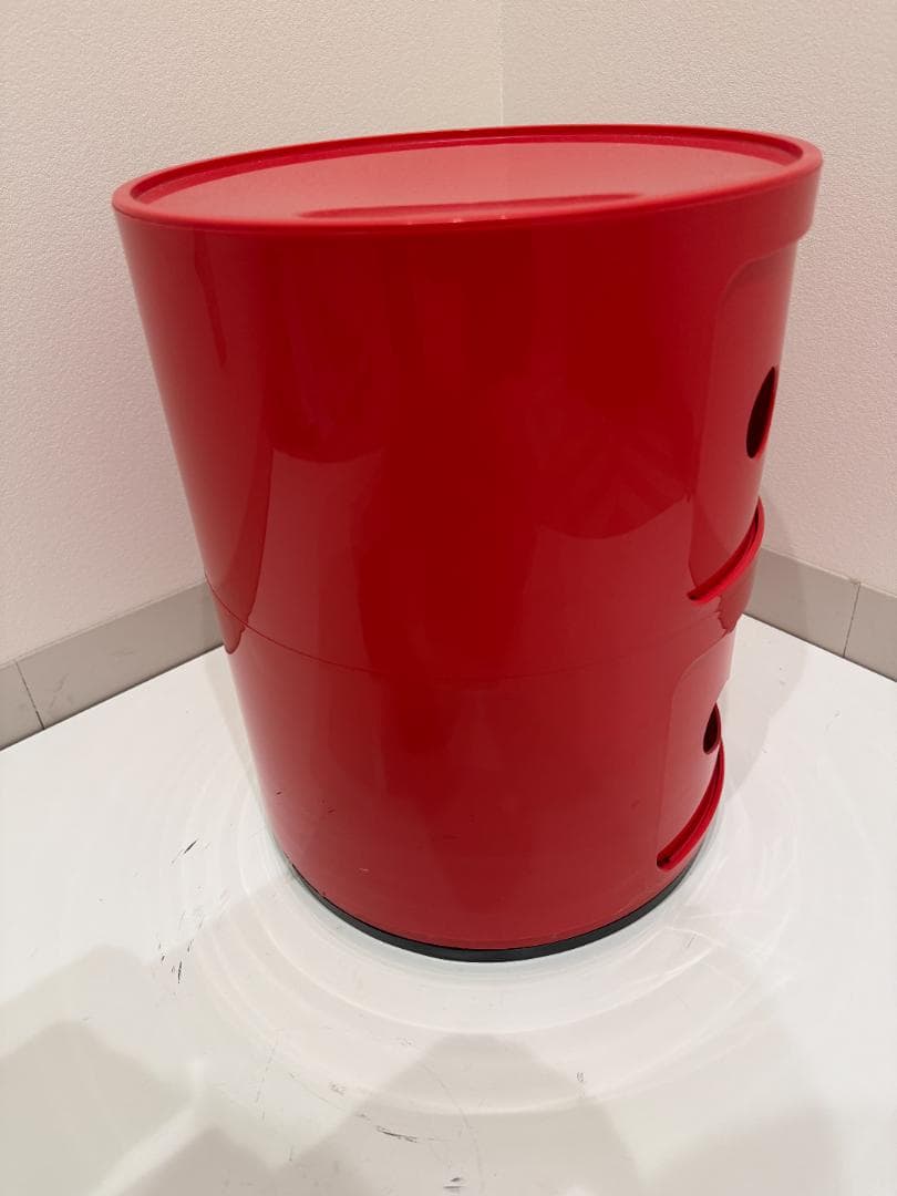 【格安】Kartell カルテル コンポリビニ スマイル 赤 レッド 収納
