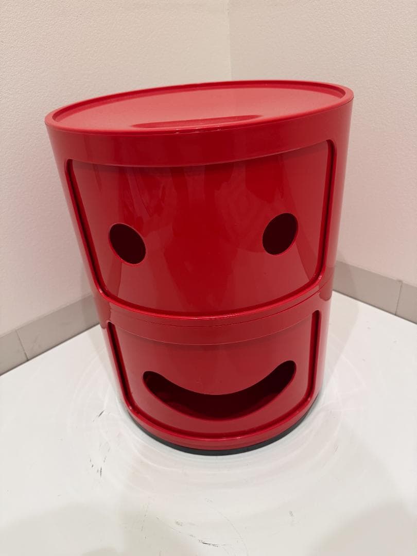 【格安】Kartell カルテル コンポリビニ スマイル 赤 レッド 収納