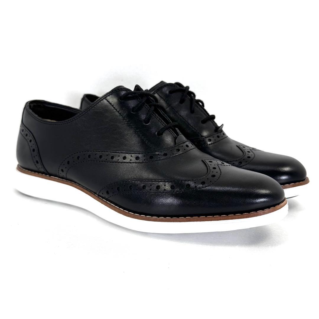 【COLE HAAN】コールハーン （27cm） ウィングチップ 革靴 ブラック