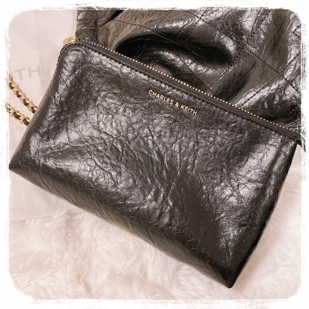 Charles & Keith duoチェーンハンドルツーウェイバックパック L