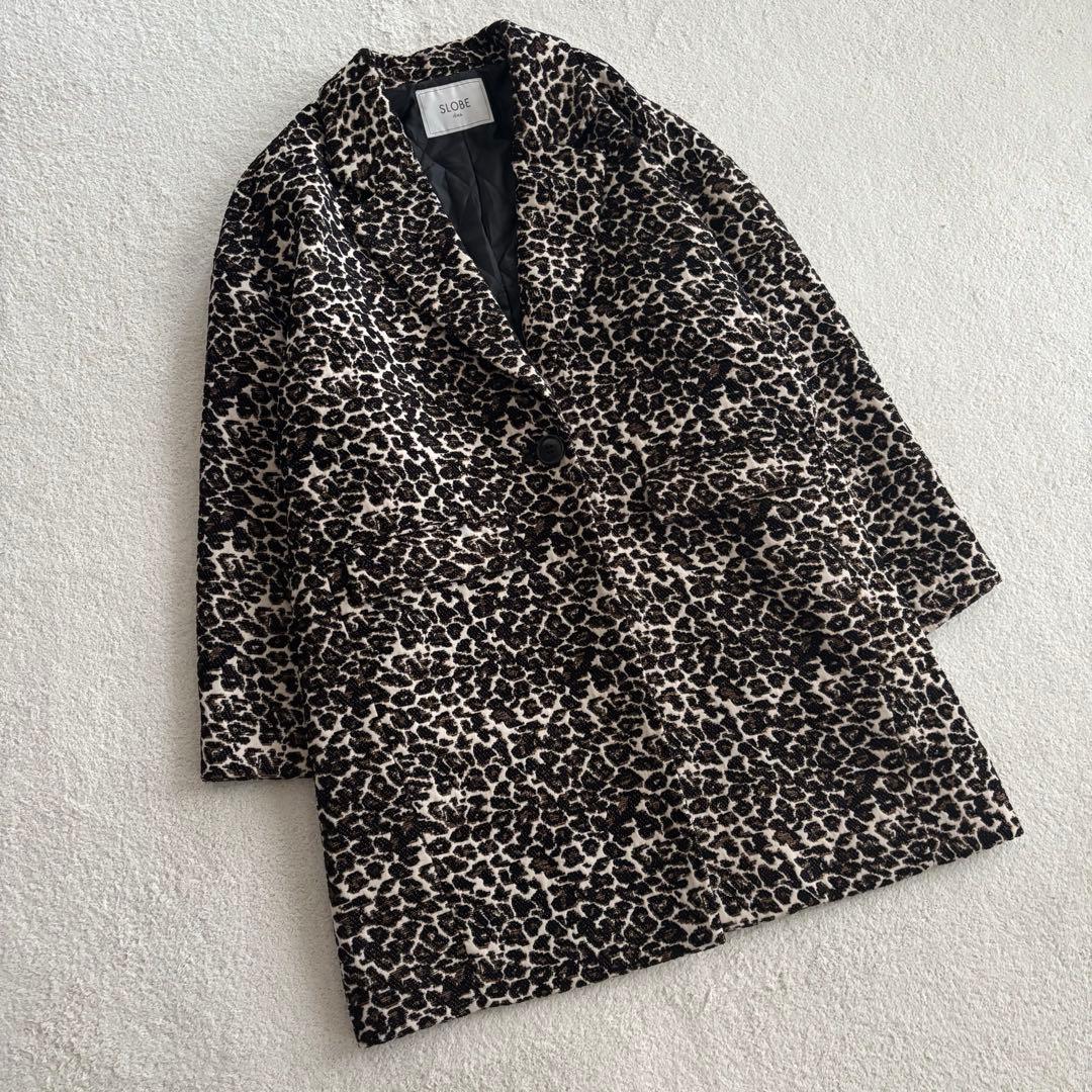 SLOBE IENA レオパード　ジャガード　コクーンコート　スローブイエナ