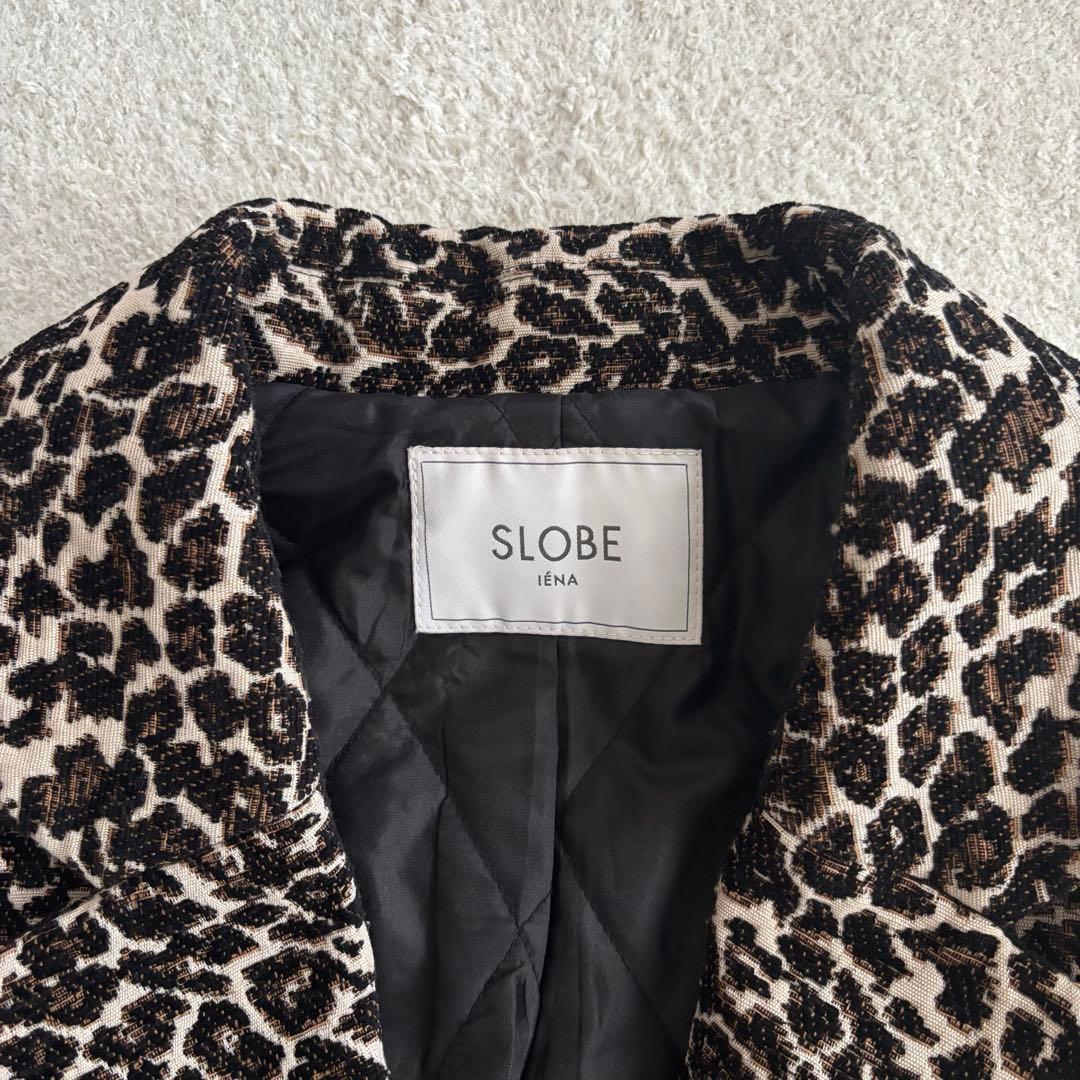 SLOBE IENA レオパード　ジャガード　コクーンコート　スローブイエナ