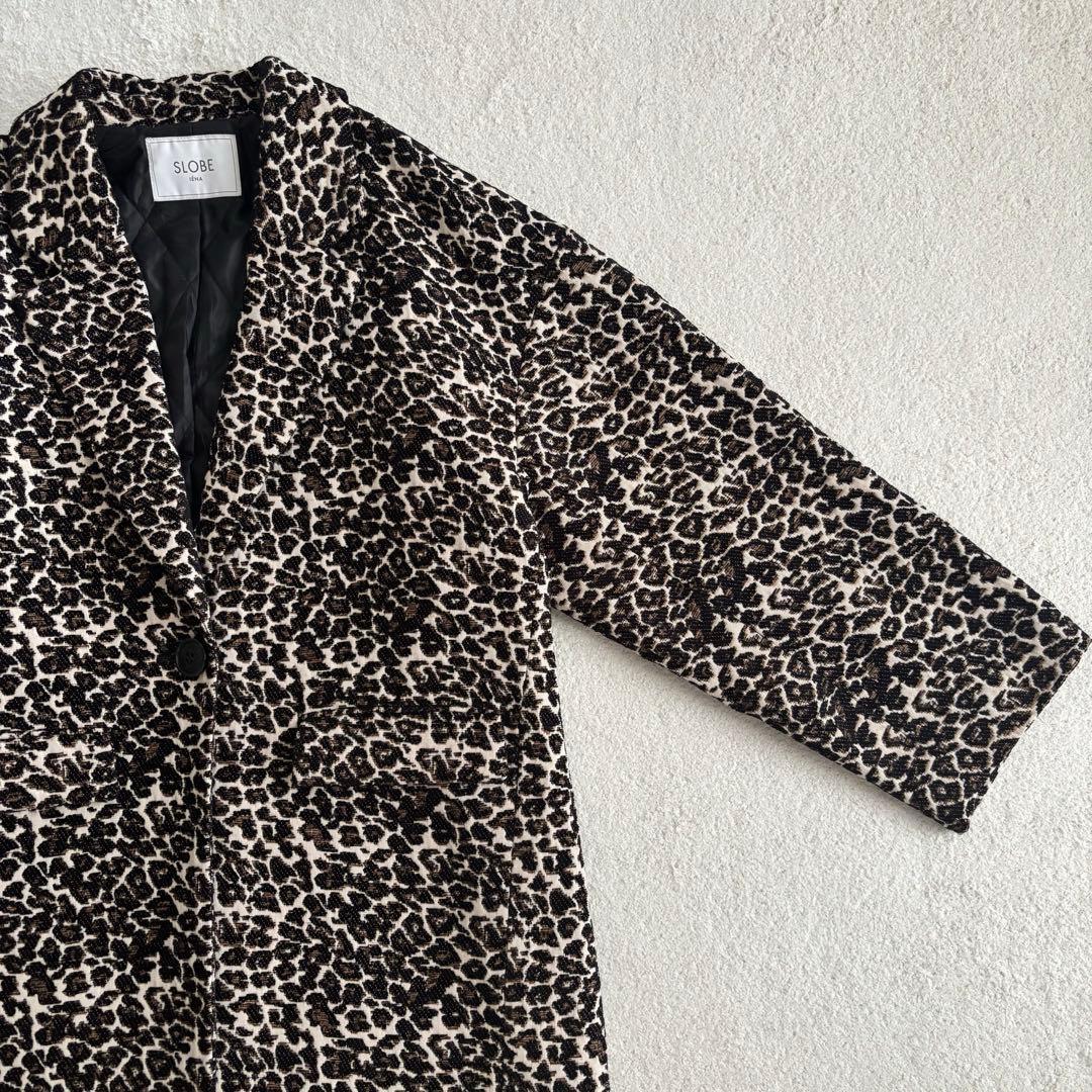 SLOBE IENA レオパード　ジャガード　コクーンコート　スローブイエナ