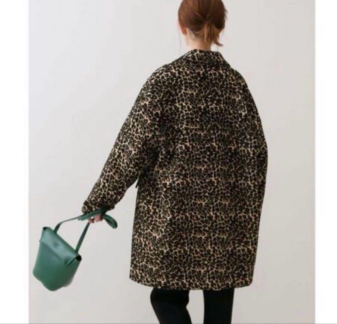 SLOBE IENA レオパード　ジャガード　コクーンコート　スローブイエナ