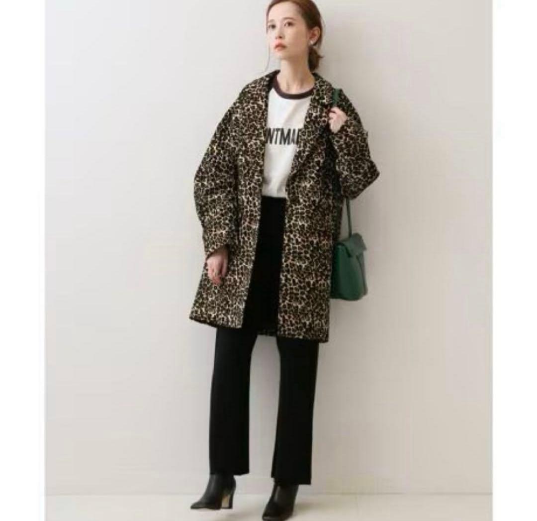 SLOBE IENA レオパード　ジャガード　コクーンコート　スローブイエナ