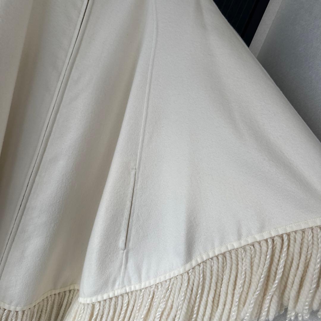 maki 　BLAMINKブラミンク ケープコート カシミヤシルク 38