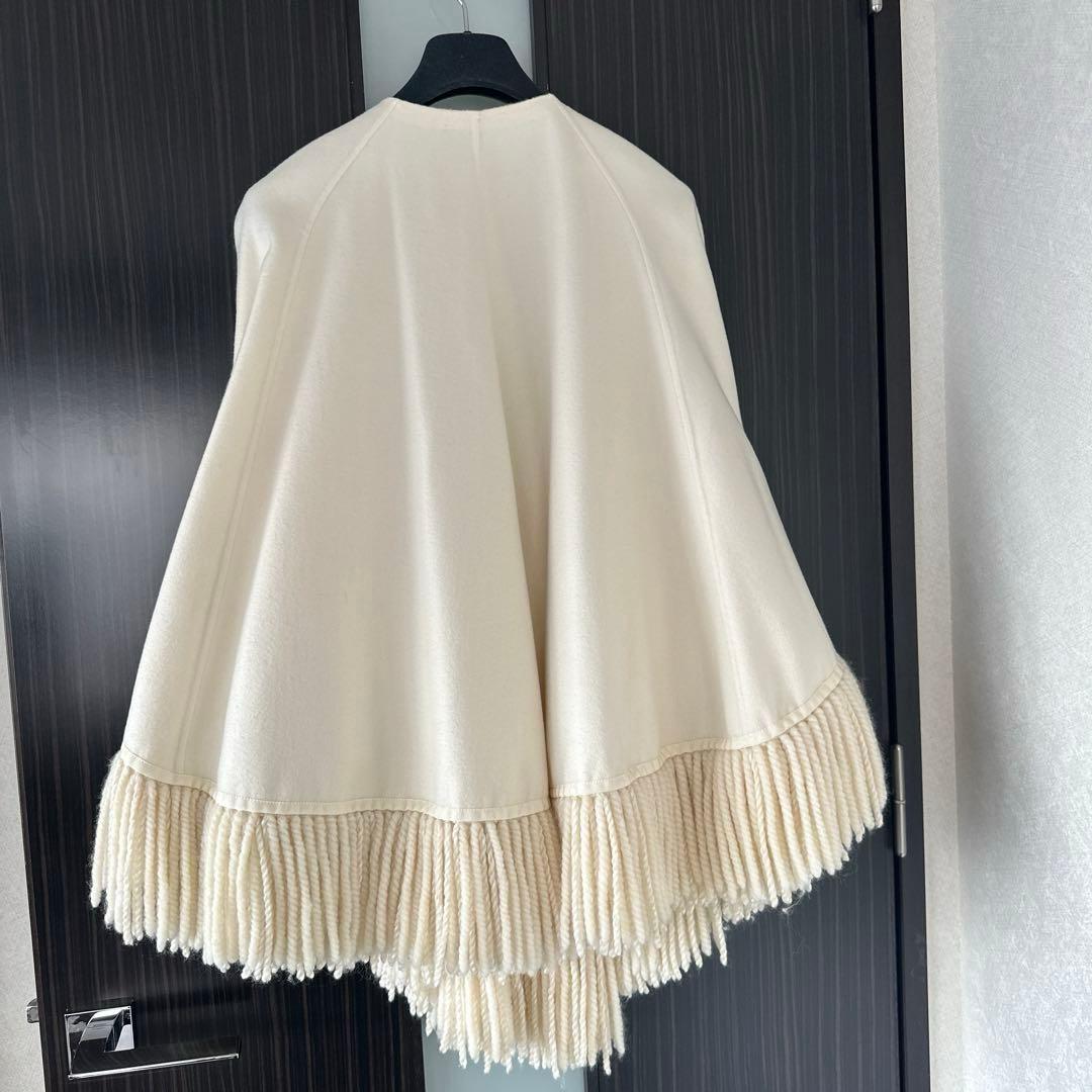 maki 　BLAMINKブラミンク ケープコート カシミヤシルク 38