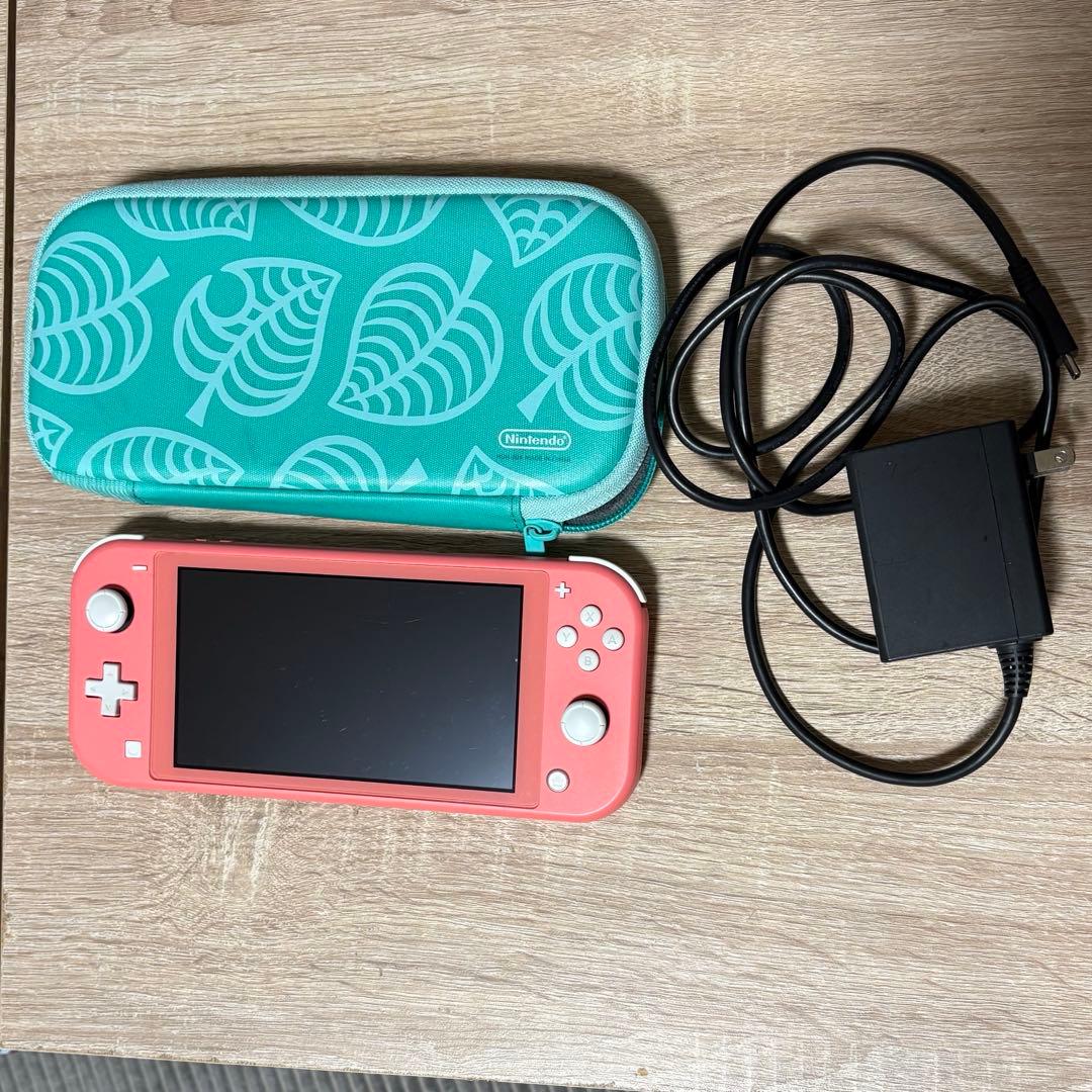 Nintendo Switch Lite ピンク 本体 どうぶつの森ケース付き