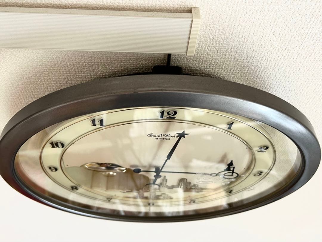 平成5年からくり時計　針が踊る　4MH689 リズム時計 スモールワールド