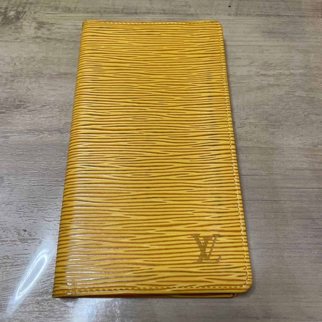 おかめ　Louis Vuitton エピ　イエロー✖️パープル札入れ