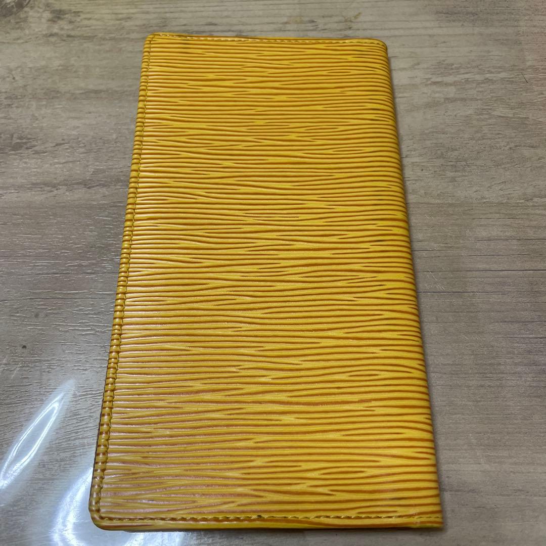 おかめ　Louis Vuitton エピ　イエロー✖️パープル札入れ