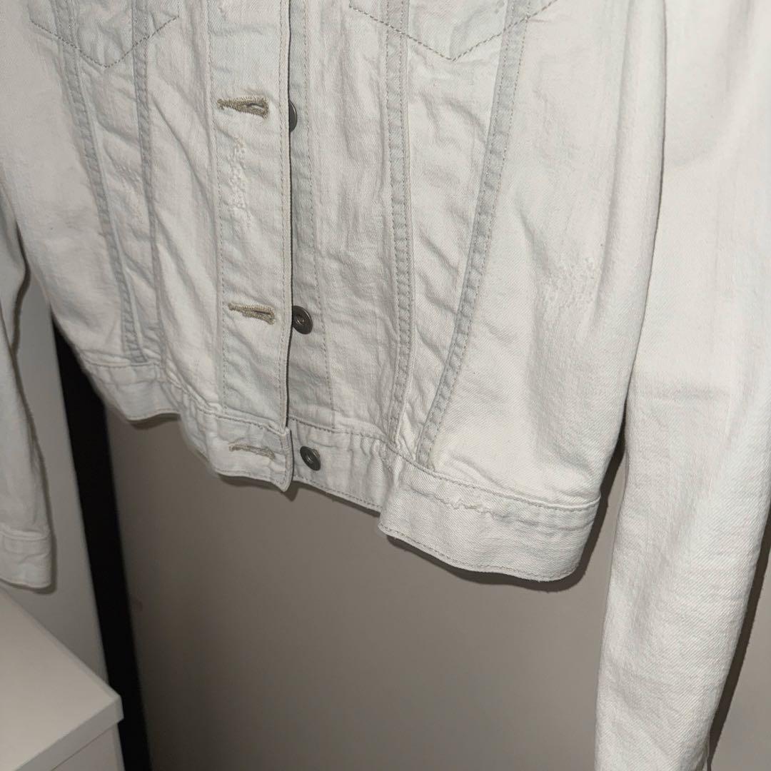 ジャケット・アウター archive white denim jacket vkei opium