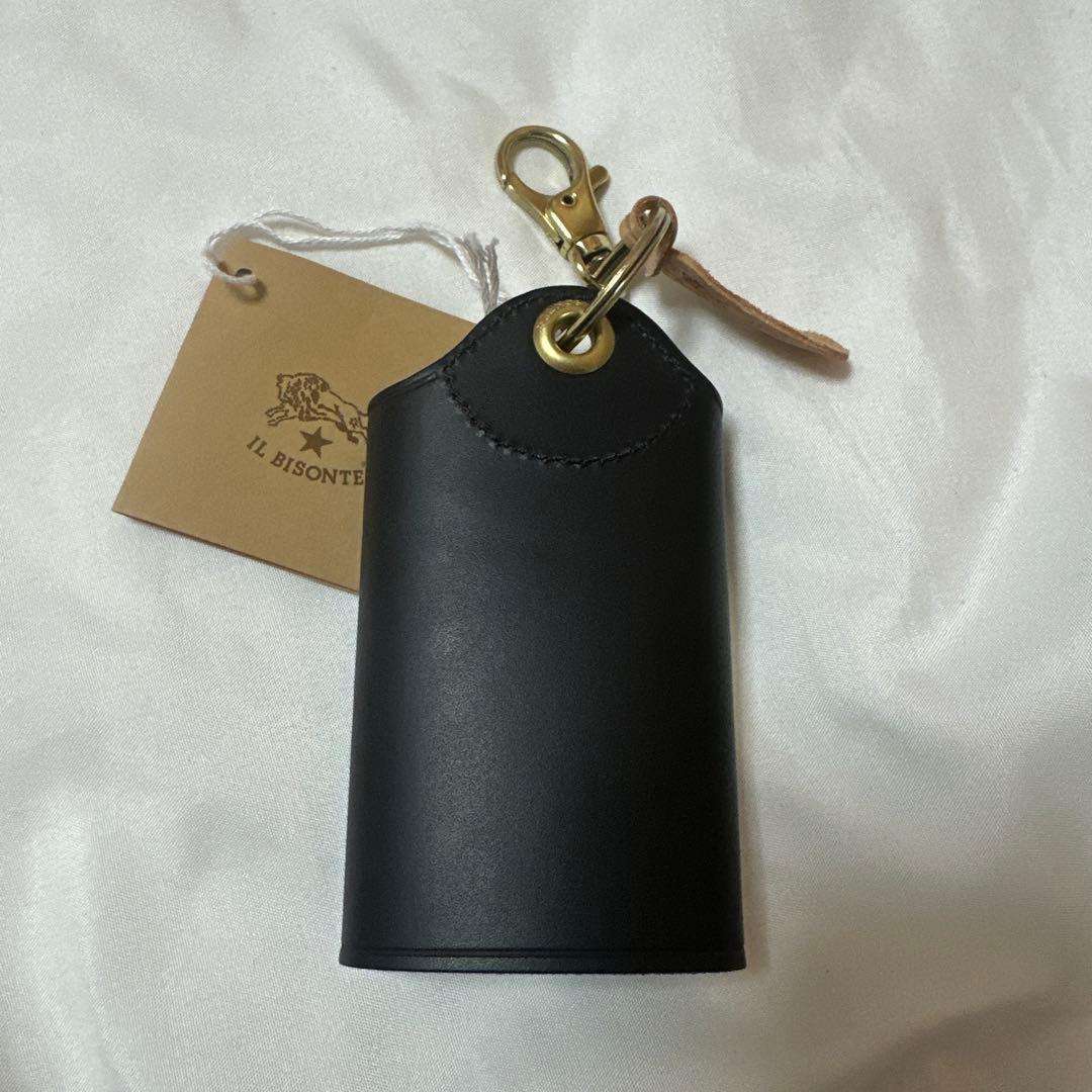 IL BISONTE ブラックレザーキーケース