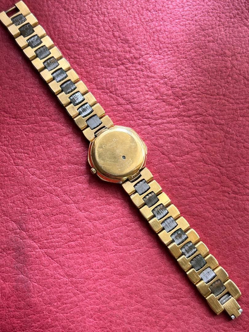 Christian Dior クォーツ腕時計 ゴールド/シルバー稼働品
