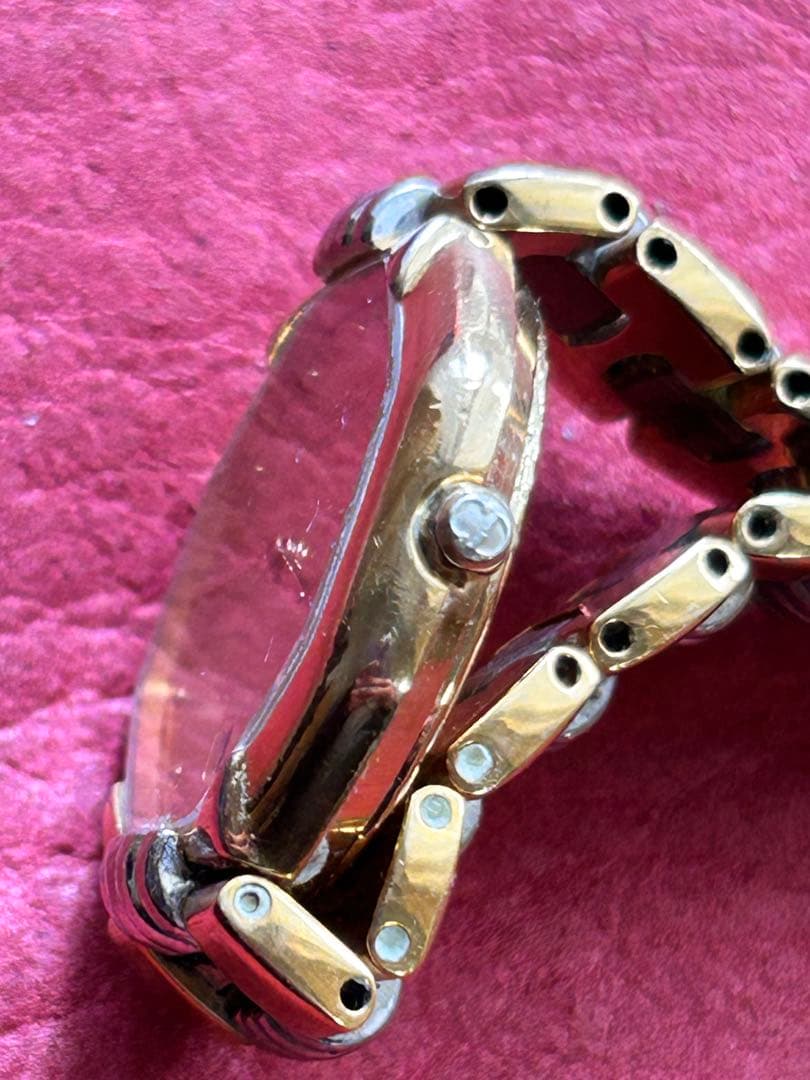 Christian Dior クォーツ腕時計 ゴールド/シルバー稼働品