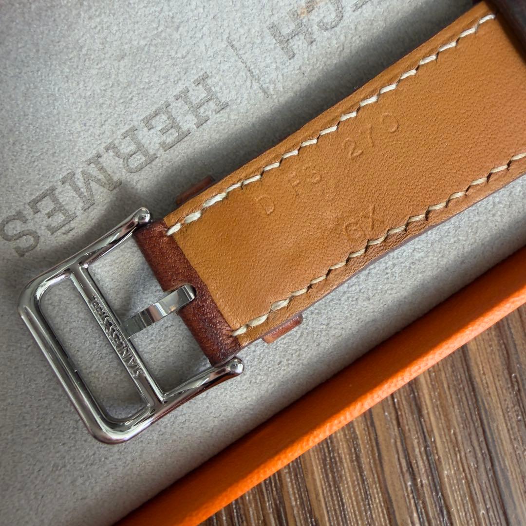 3013 Apple Watch エルメス　ブラウン　ドゥブルトゥール　二重