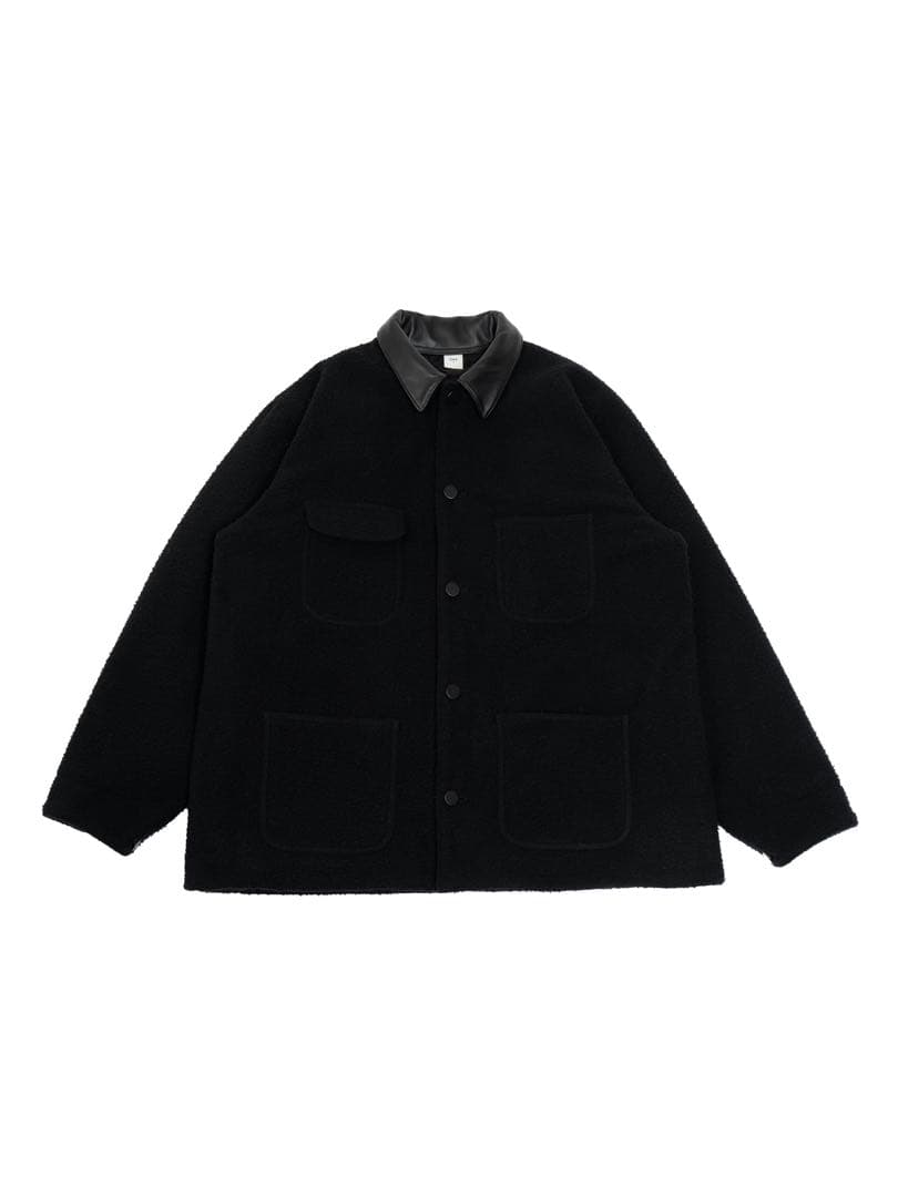 新品OVY Casentino Over Half Coat ハーフコート 黒
