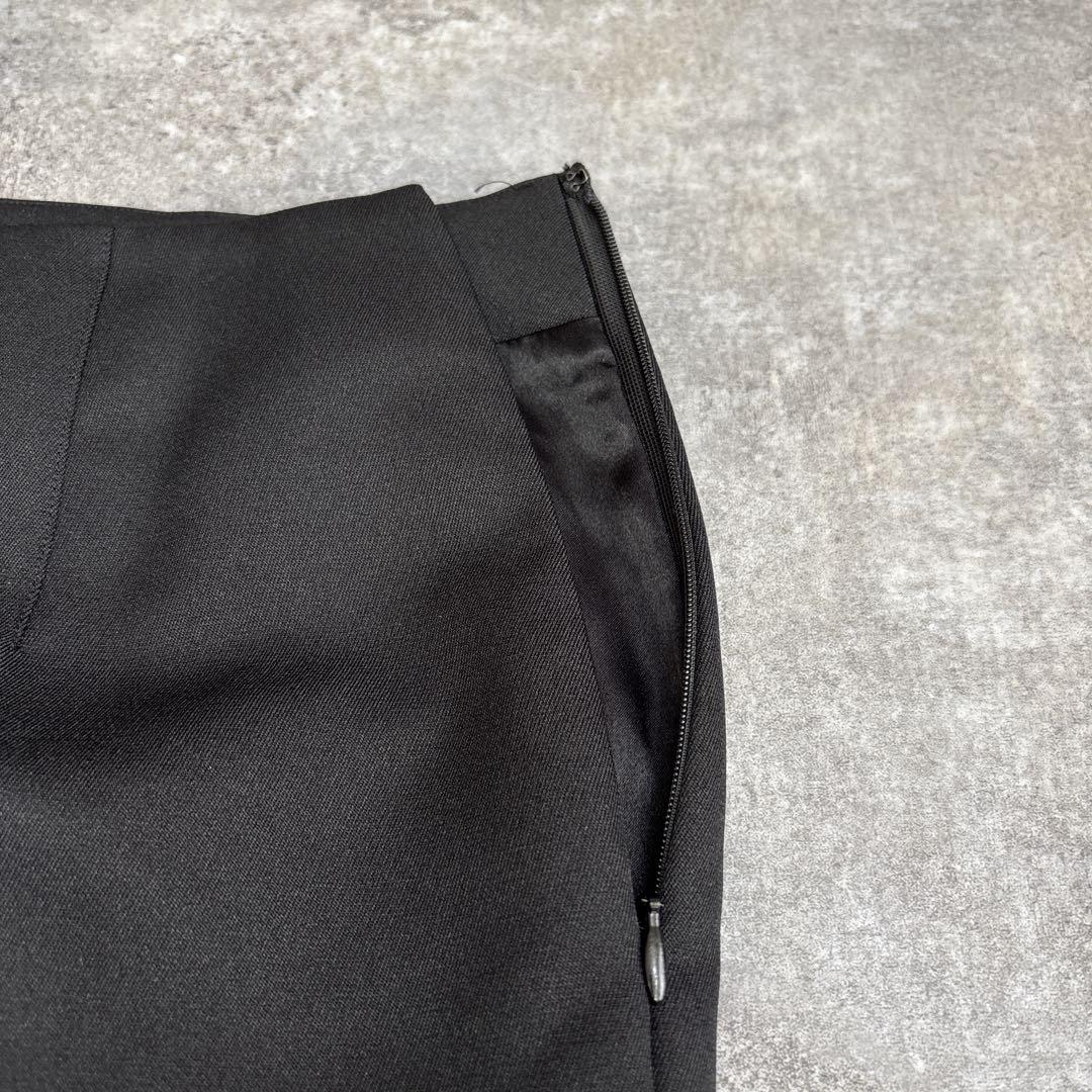 Adonisis アドニシス　異素材　ファー　チュール　フレアスカート　ミモレ丈