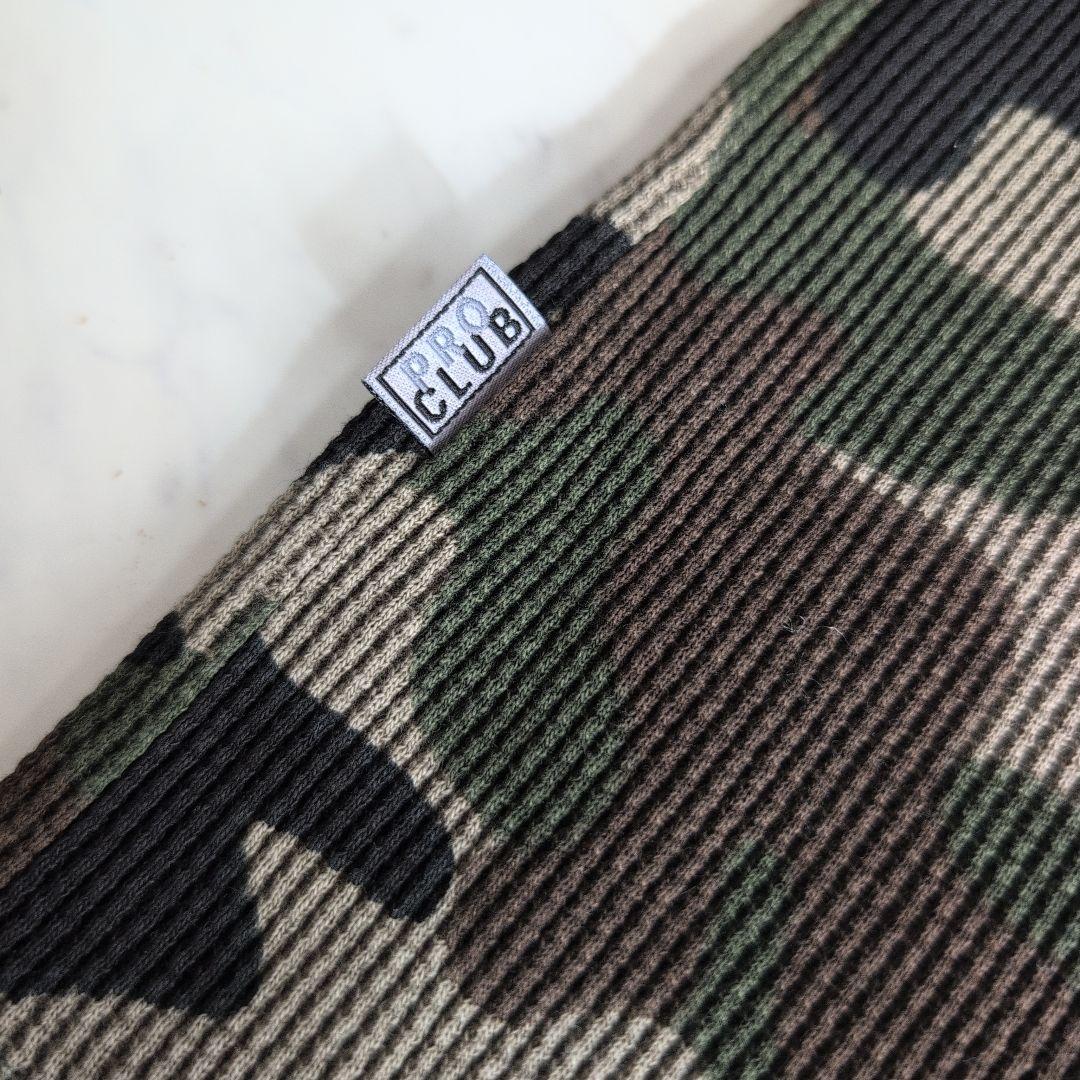 新品 PROCLUB プロクラブ 迷彩 サーマルカットソー M