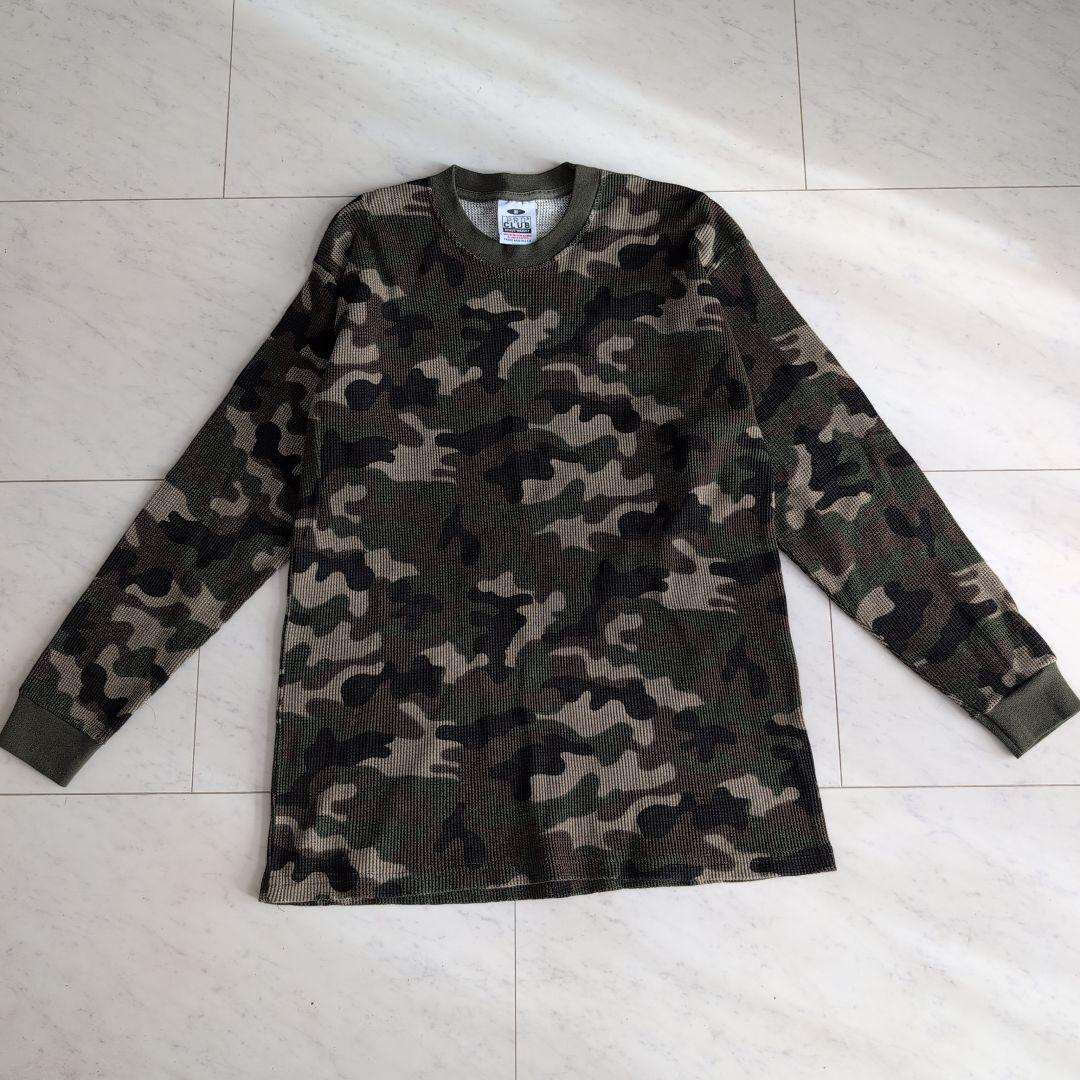 新品 PROCLUB プロクラブ 迷彩 サーマルカットソー M