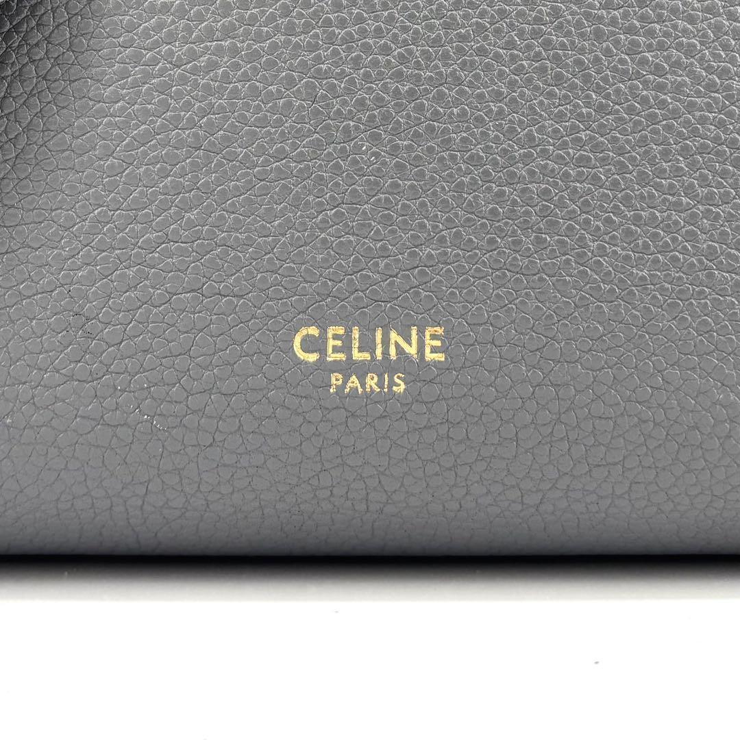 セリーヌ サングルバケット スモール ショルダーバッグ レザー 新ロゴ