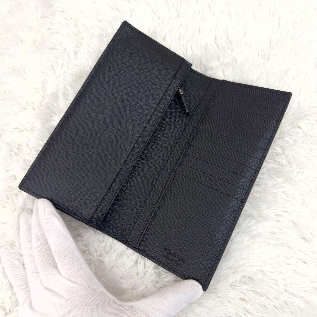 未使用級✨RFID内蔵 PRADA プラダ サフィアーノレザー 長財布 二つ折り