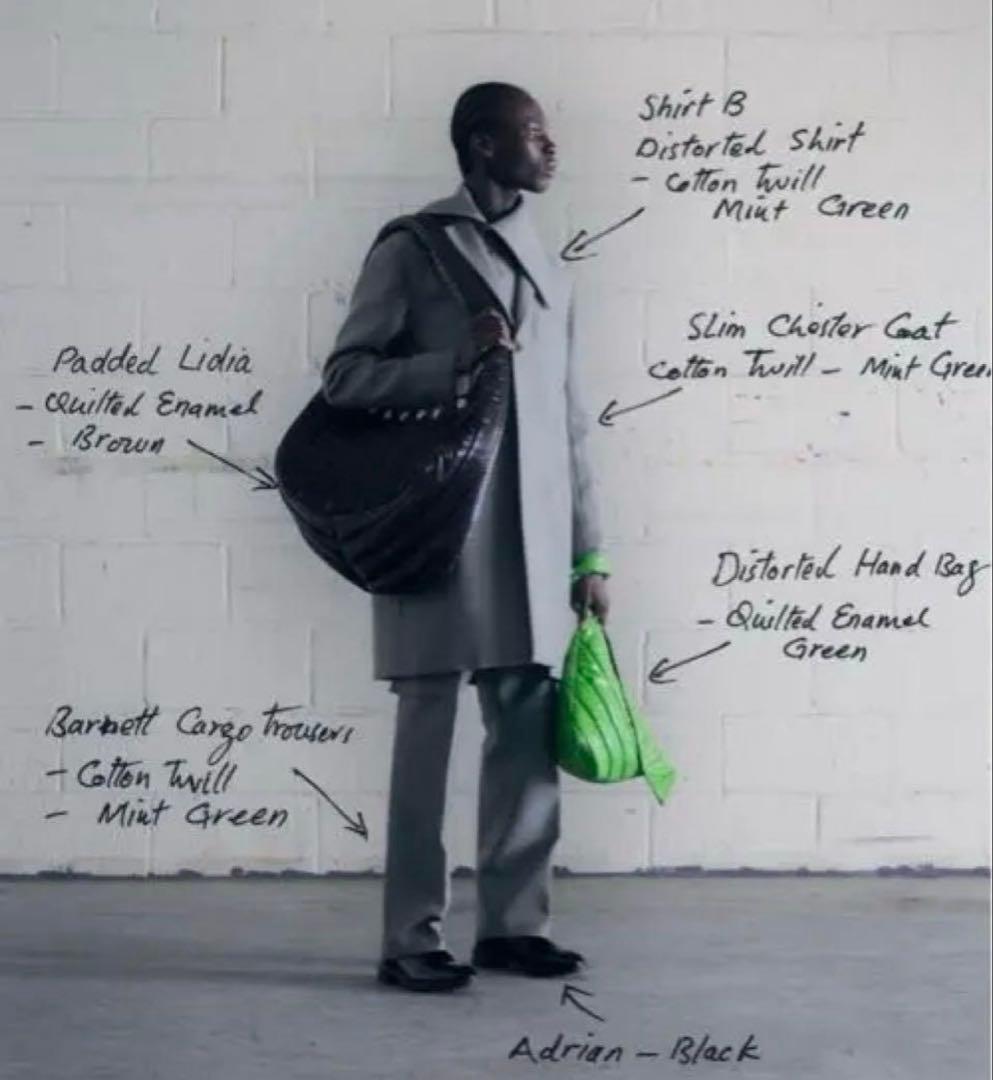 omar afridi distorted handbag エナメルハンドバック