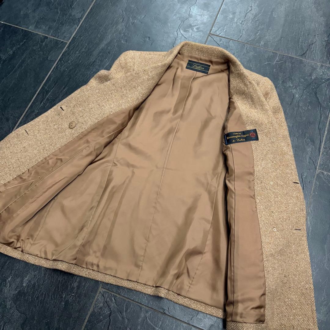 レリアン　カシミヤ100% ゼニア生地使用　テーラードジャケット　ダブルブレスト