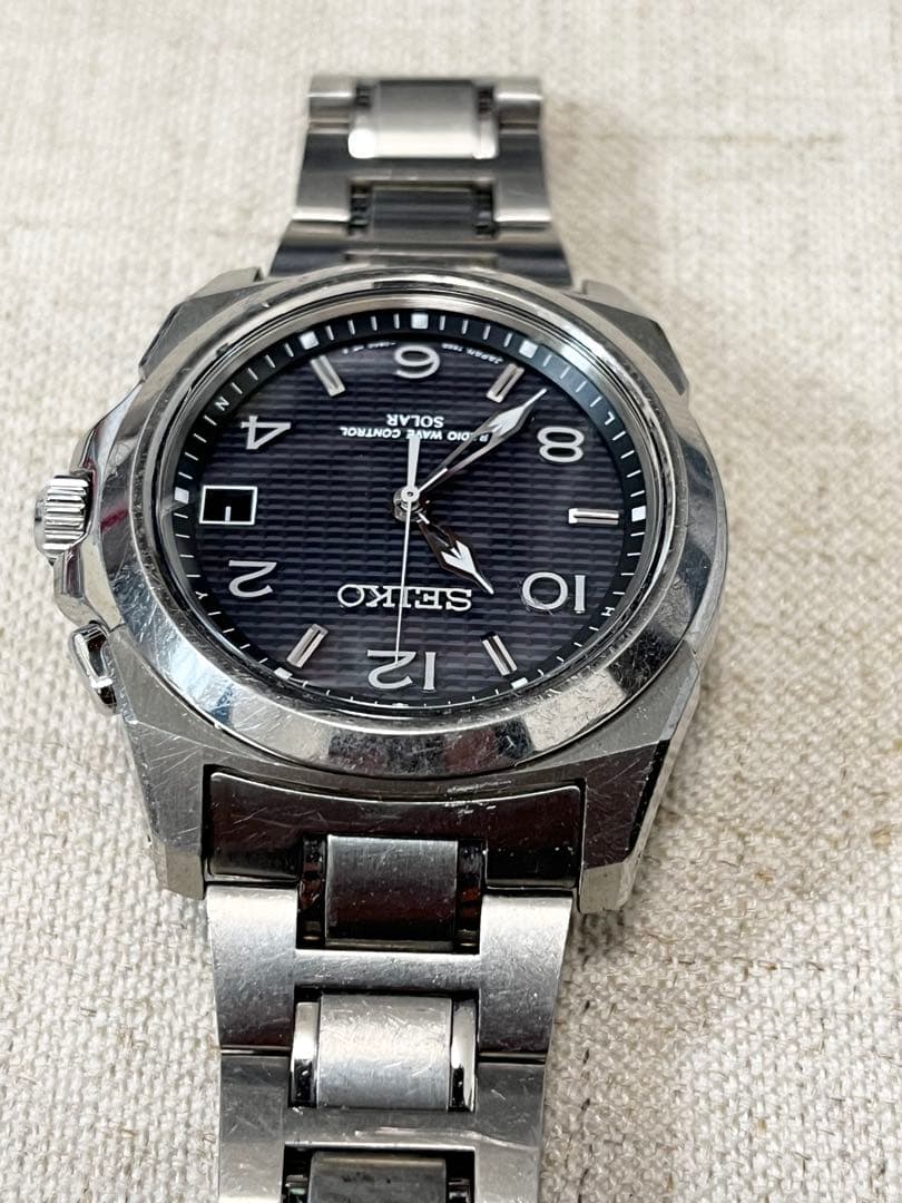 【不動品】SEIKO BRIGHTZ 電波ソーラー チタン 7B22-0AP0