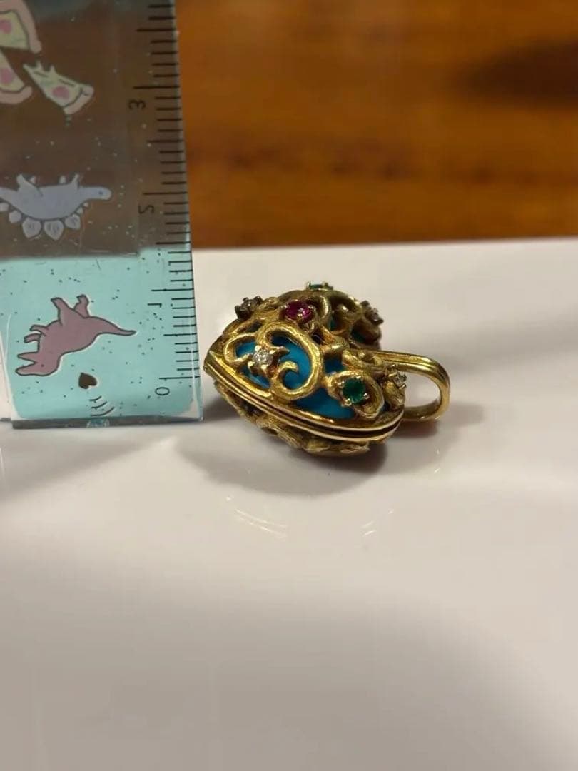 K18ターコイズハートネックレス