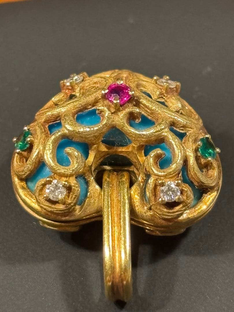 K18ターコイズハートネックレス