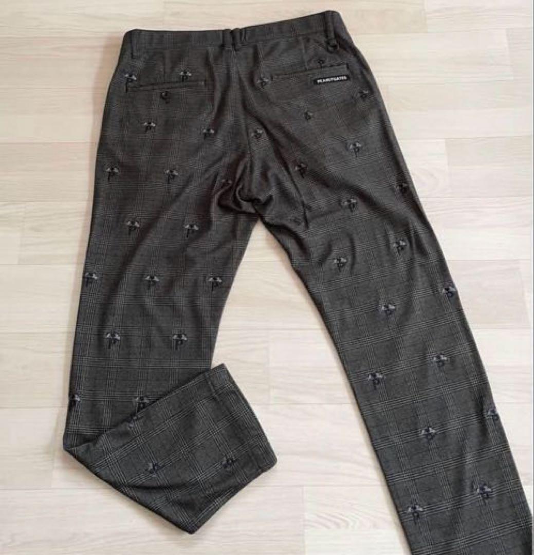 PEARLY GATES パーリーゲイツ　グレンチェック スヌーピー総柄パンツ6