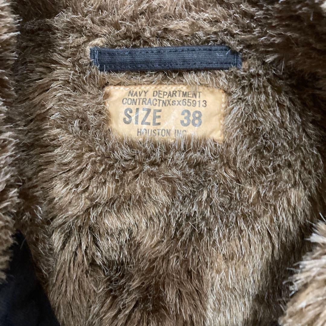 ヒューストン 5N-1DY N-1 デッキジャケット ヴィンテージ オーバーダイ